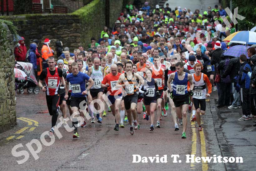 Start of the The Ronnie Walker Saltwell 10k Road Race.